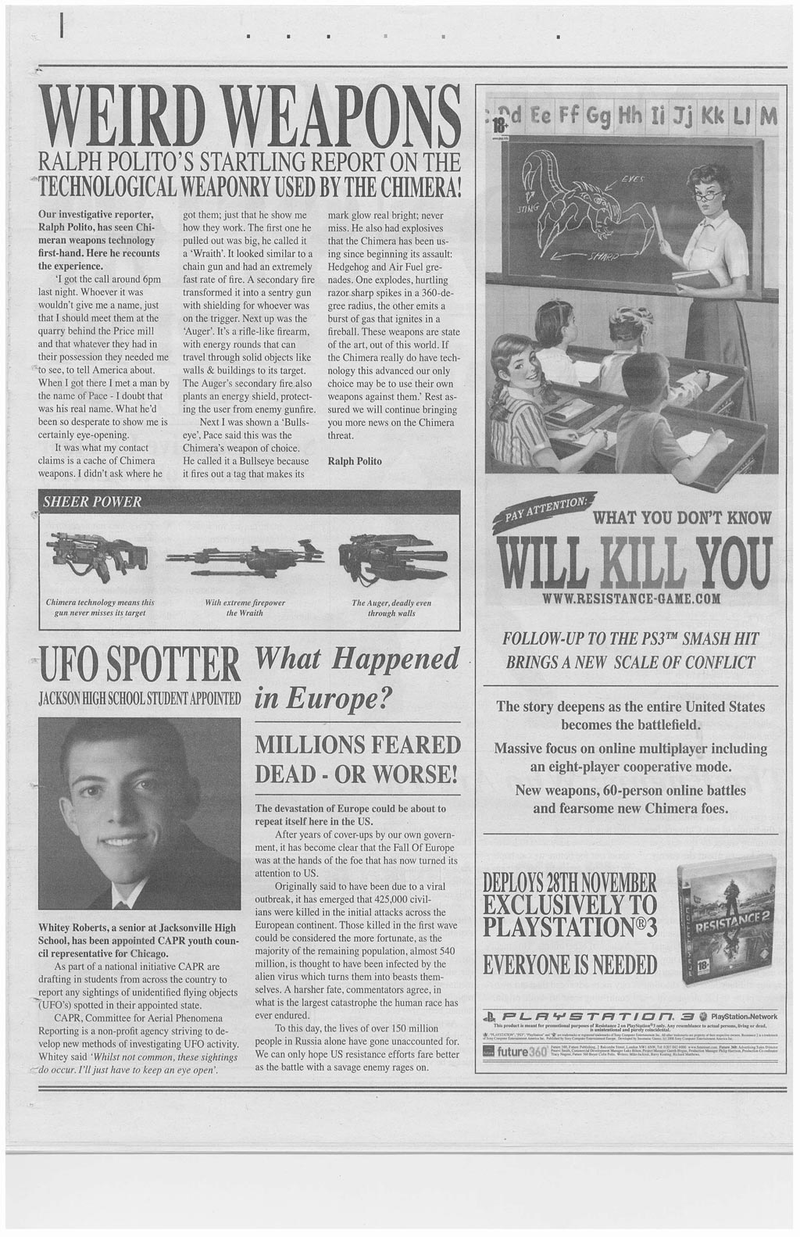 Illustration for article titled Resistance 2 Advertising Takes Over Dublin Newspapers